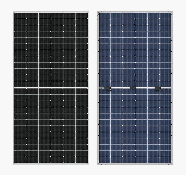 430W-450W单晶硅太阳能组件144片双面双玻多栅半片组件