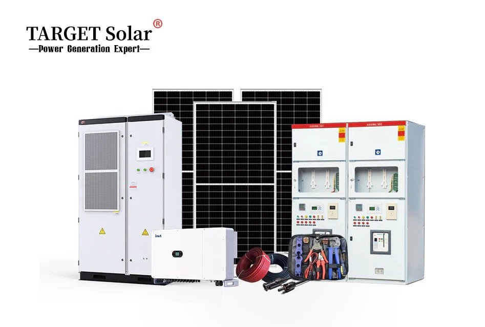 300KW太阳能混合离并网发电系统、光伏储能系统及磷酸铁锂储能电池